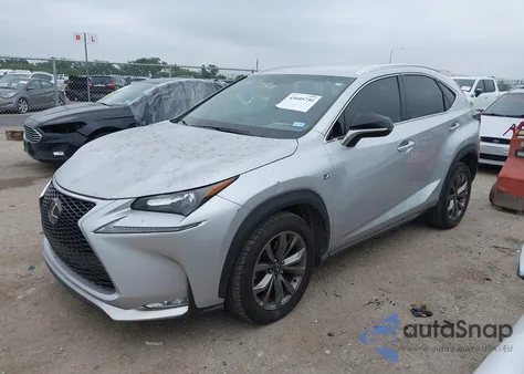 2017 Lexus Nx 200T F Sport z USA, uszkodzony, nr VIN JTJYARBZ4H2075474